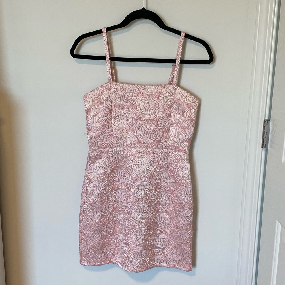Pink and White Shimmer Dress